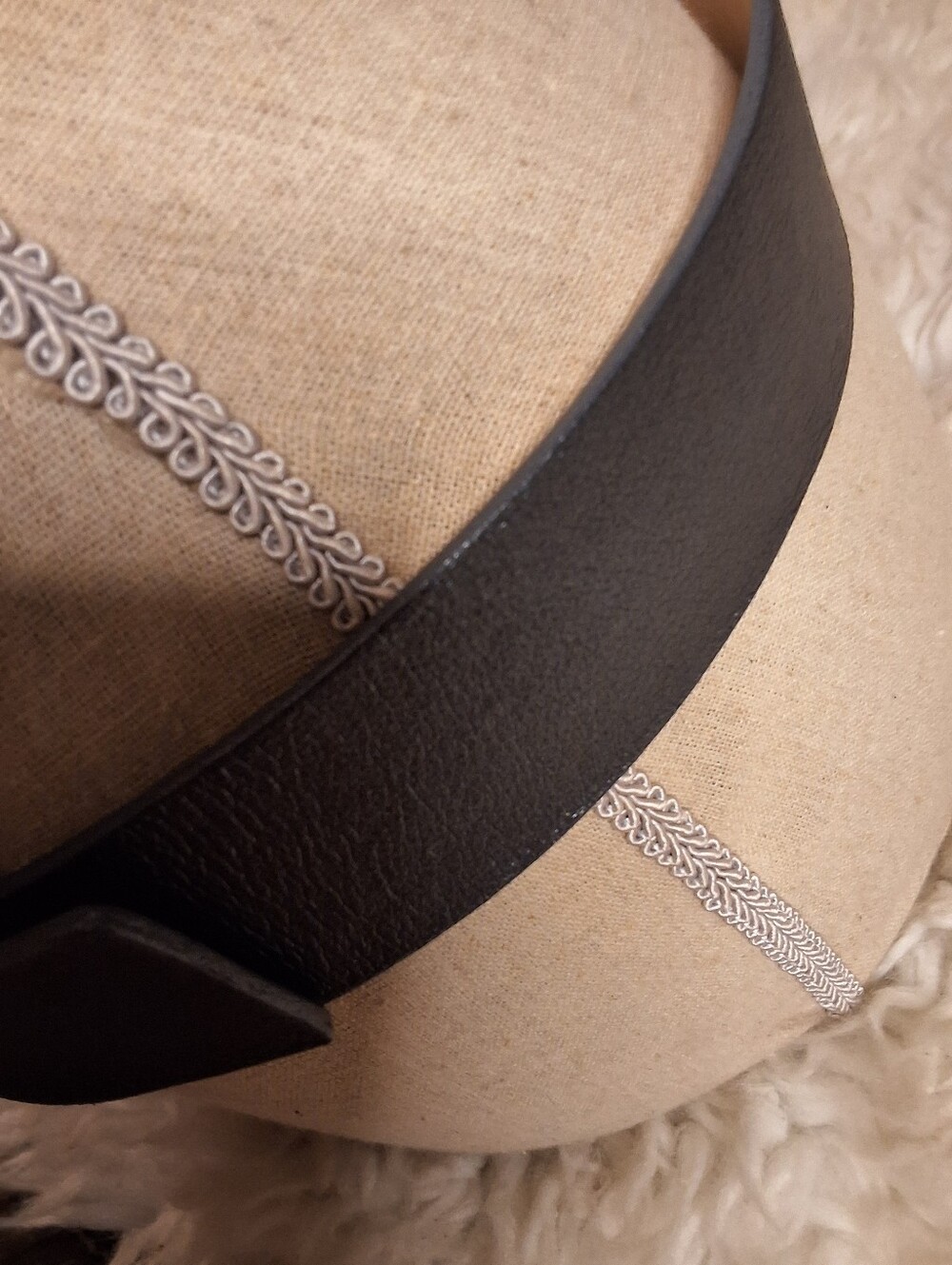 WORTH Black Leather Vintage Jeweled Buckle Western Cowgirl Belt Made in USA M/L - Picture 6 of 12
